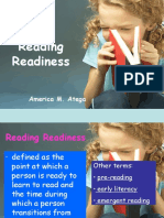 Reading Readiness: America M. Atega