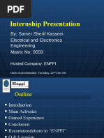 Download Internship Presentation by Samer Sherif SN54042513 doc pdf