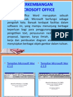 PERKEMBANGAN MICROSOFT OFFICE