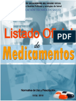 LISTADO OFICIAL DE MEDICAMENTOS 2018-1