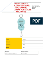 Balanza Colgante de 50KG