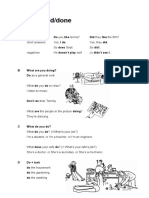 5 Do/did/done: Questions Short Answers