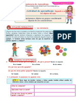 DIA 4 Hoy Organizaremos Objetos en Grupos Considerando Algunas de Sus Características.