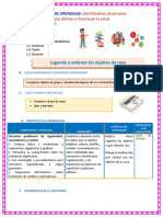 DIA 4 SESION DE APRENDIZAJE Jugando A Ordenar Los Objetos de Casa