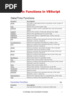 Built-In Functions in VBScript