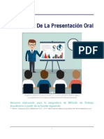 #6. Estructura de La Presentación Oral