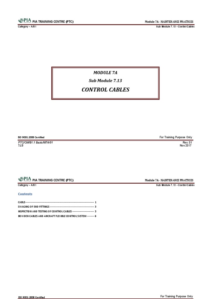 Control Cables Maintenance Practices | PDF | Wire | Corrosion