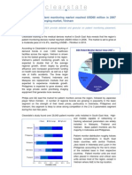 South East Asia’s patient monitoring market reached USD60 million in 2007 (clearstate)