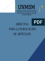 Directiva para la publicación de artículos - UPG  [F][F][F][F][F][F][F][F][F][F]