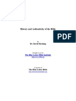 History & Authenticity of the Bible - David Hocking - Course No. 031_00 - Blue Letter Bible