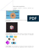 Niveles de Organización de La Materia