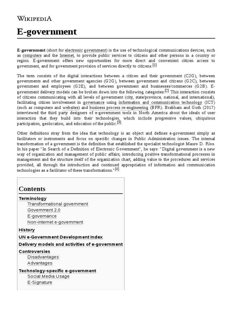 E Government PDF E Government Computing