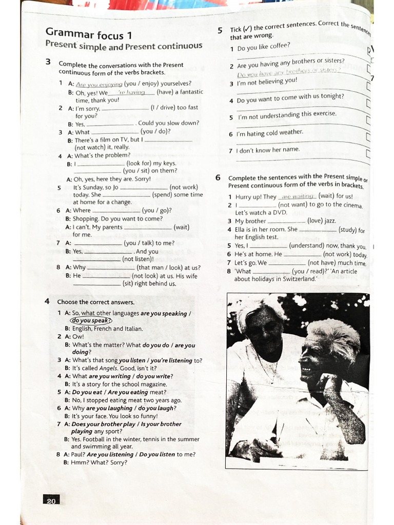 Workbook - Unit 4 - Pages 20,21 | PDF