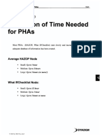 Estimation of Time Needed: For Phas