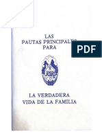 Libro Las Pautas Principales para La Verdadera Vida de La Familia