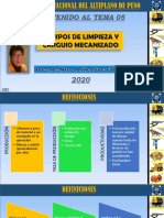 Tema 5 Equipos de Limpieza y Carguio Mecanizado