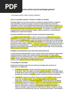 Resumen Primer Parcial Psicología General
