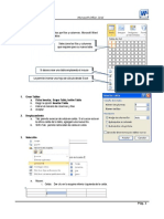 Concepto de Tablas en Word