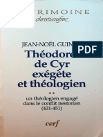 Théodoret de Cyr Exégète Et Théologien by Jean-Noël Guinot