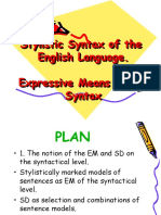 7 Stylistic Syntax of the English Languag Expressive Means of The