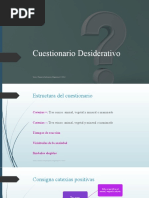 Cuestionario Desiderativo Resumen