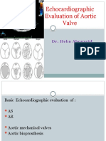 Echocardiographic Evaluation of Aortic Valve: Dr. Heba Abouzeid