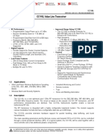 CC110L Value Line Transceiver Datasheet (Rev. C)