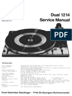 Dual 1214 Service Manual