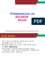 Presentation On: Sulphur Block