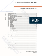 N79E825A/824A/823A/822A Data Sheet: Table of Contents