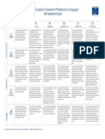 CEFR Self-Assessment Grid En