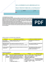 Planificacion DE LA EXP. DE APRENDIZAJES N°14