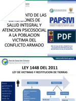 Programa de Atencin Psicosocial y Salud Integral A Victimas Del Conflicto Armando