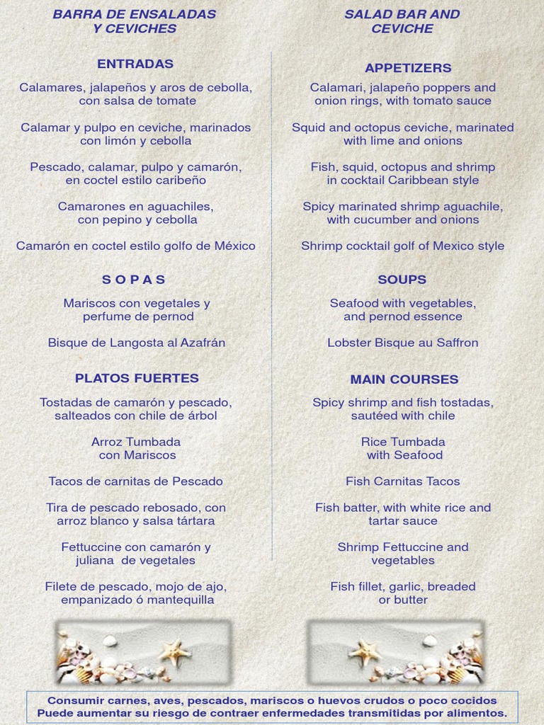 Menu - La - Concha - Lunch - 1 - 2021 | PDF | Mariscos | Alimentos