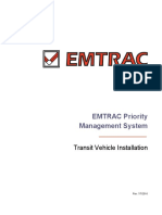 EMTRAC Priority Management System: Transit Vehicle Installation