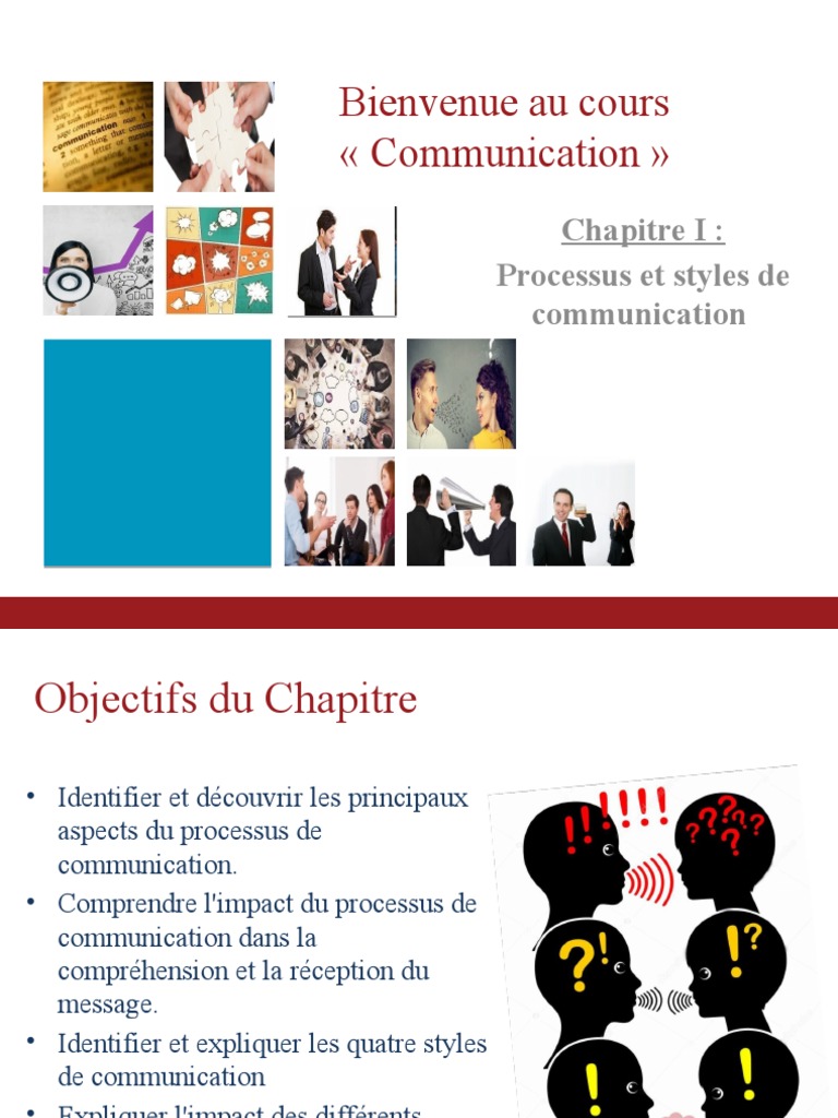 Chap I - Processus Et Styles de Communication | PDF | la communication ...