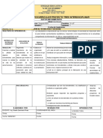 Planificacion Proyecto 3. 2do Bgu Quimica