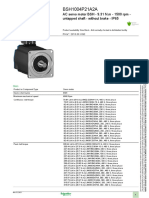 AC Servo Motor Data Sheet with 9.31 N.m Torque and 1500 rpm Speed