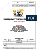 Plan de Seguridad y Salud en El Trabajo y Medio Ambiente