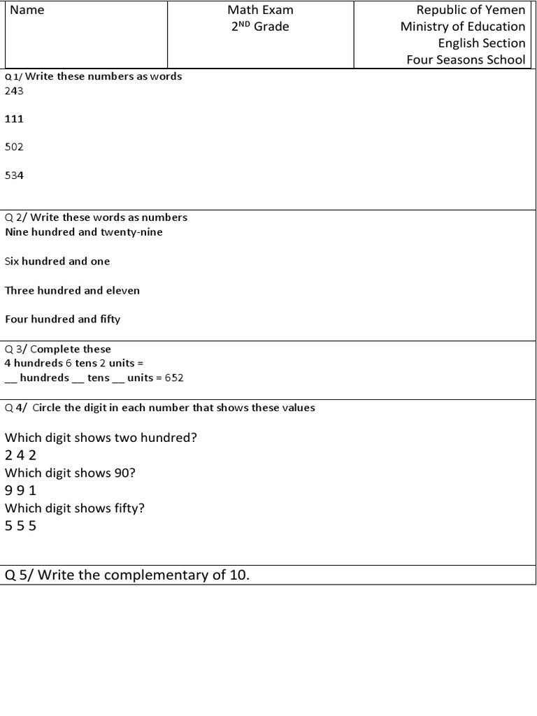 2nd Exam | PDF