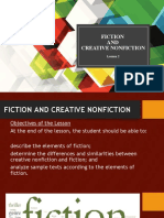 LESSON 2 Fiction and Creative Nonfiction