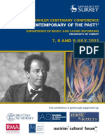 Mahler Centenary Conference