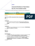 V Encuentro Internacional de Enseñanza en Temas Urbano - Regionales