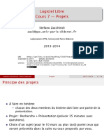 Logiciel Libre Cours 7 - Projets