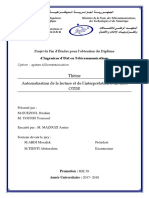 Automatisation de La Lecture Et de L%u2019interprétation D%u2019un Tracé OTDR. Présenté parGUEZOUL - YOUNSI - Encadreur MAZOUZI