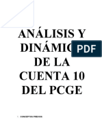 ANALISIS Y DINAMICA DE LA CUENTA 10 DEL PCGE