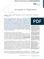 Zinc-Based Biomaterials For Regeneration and Therapy: Review