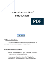 Dislocations - A Brief