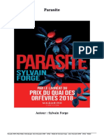 Télécharger Livre Gratuit Parasite (PDF - EPub - Mobi) Auteur Sylvain Forge