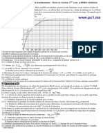 Série d'exercices de révision corrigées de chimie Suivi temporel d'1 transformation vitesse de la réaction p.SBIRO Abdelkrim (www.pc1.ma)